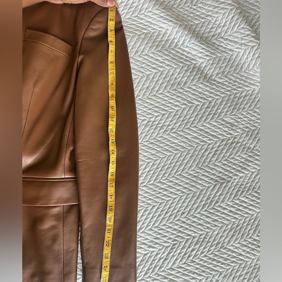 🚨 Rare Vintage Saks Fith Real Clothes leather skirt suit!!!!!!!!! - Picture 7 of 9